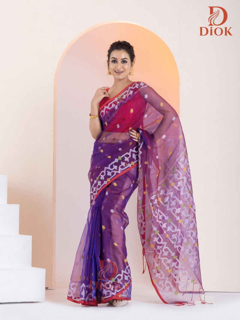 Soft Muslin Jamdani Saree