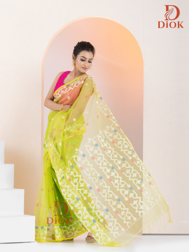 Soft Muslin Jamdani Saree