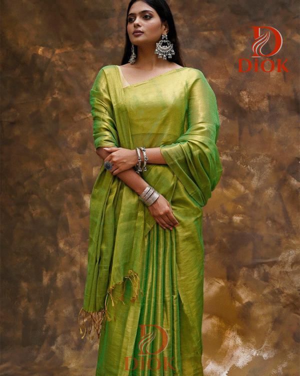 Green Tissue Silk Saree