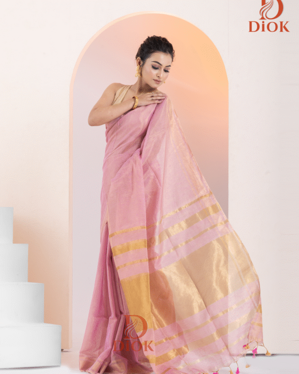 Handloom Linen Saree