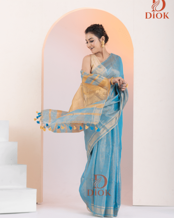 Handloom Linen Saree
