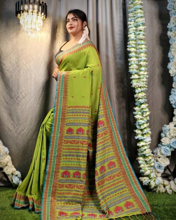 Assam Khadi Soft Handloom Saree