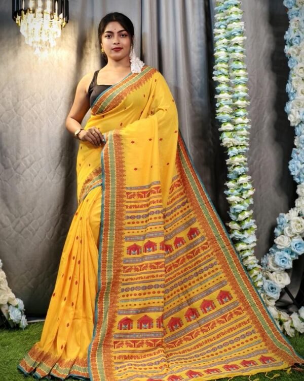 Assam Khadi Soft Handloom Saree