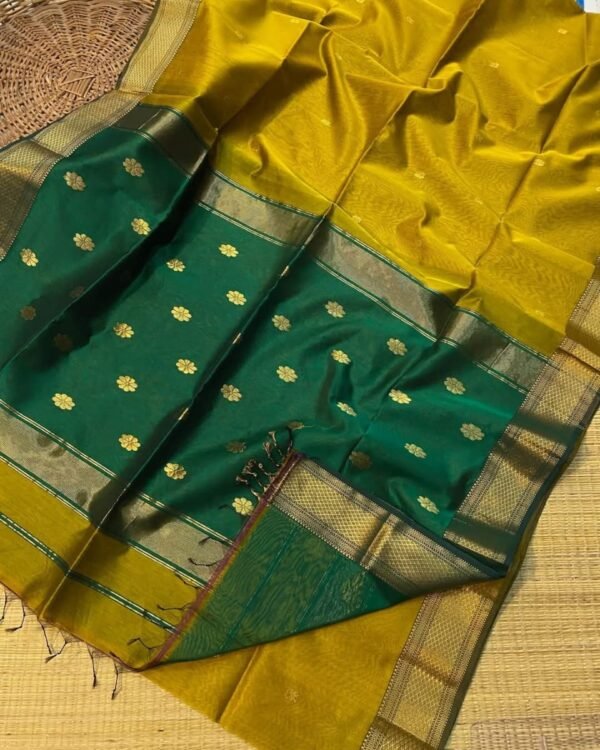 Maheshwari Handloom Cotton Silk Saree