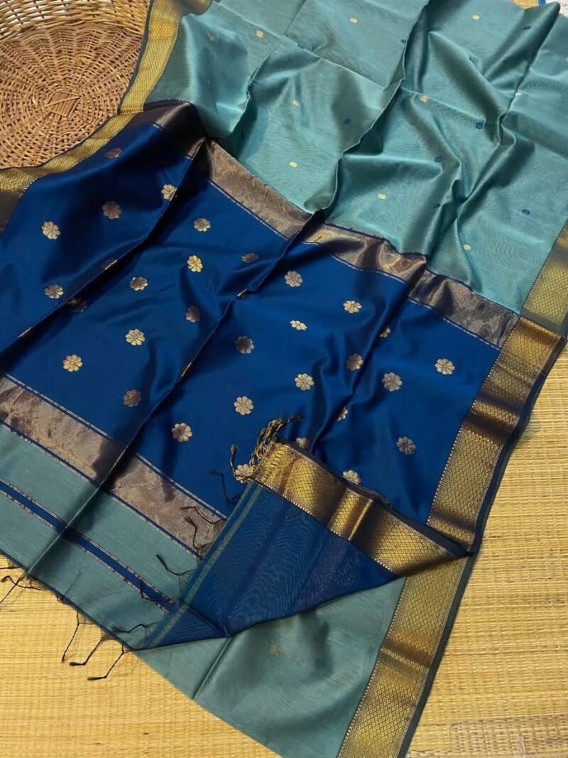 Maheshwari Handloom Cotton Silk Saree