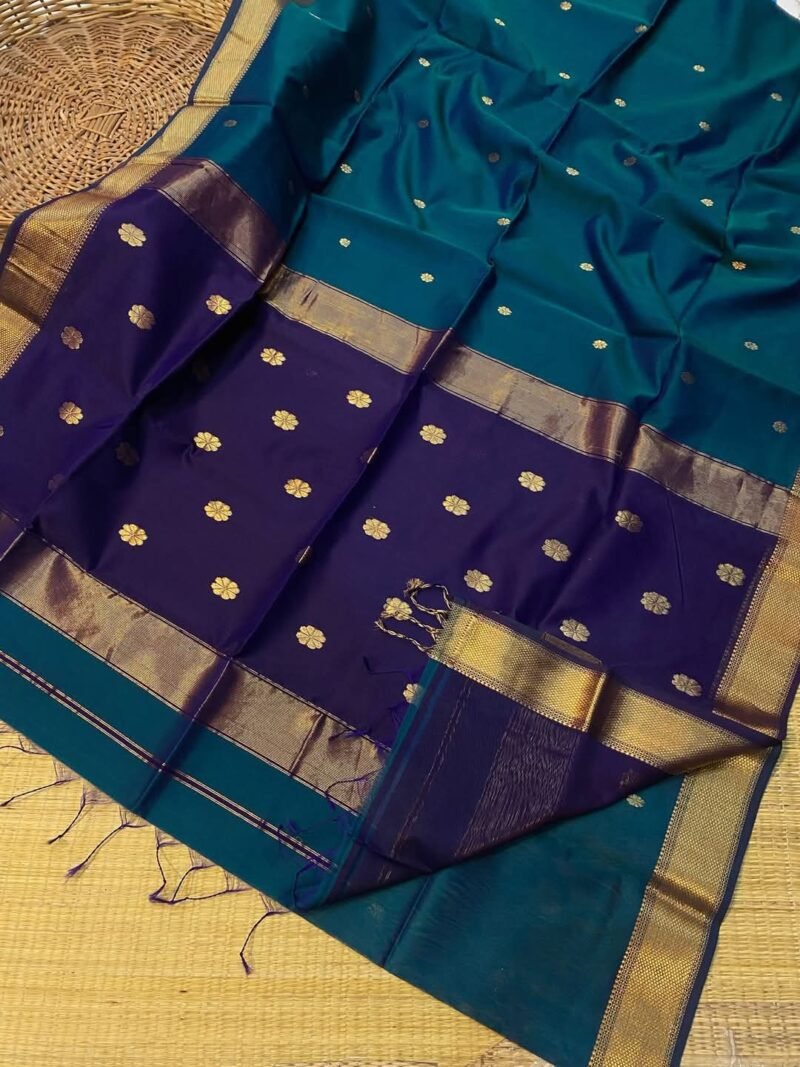Maheshwari Handloom Cotton Silk Saree