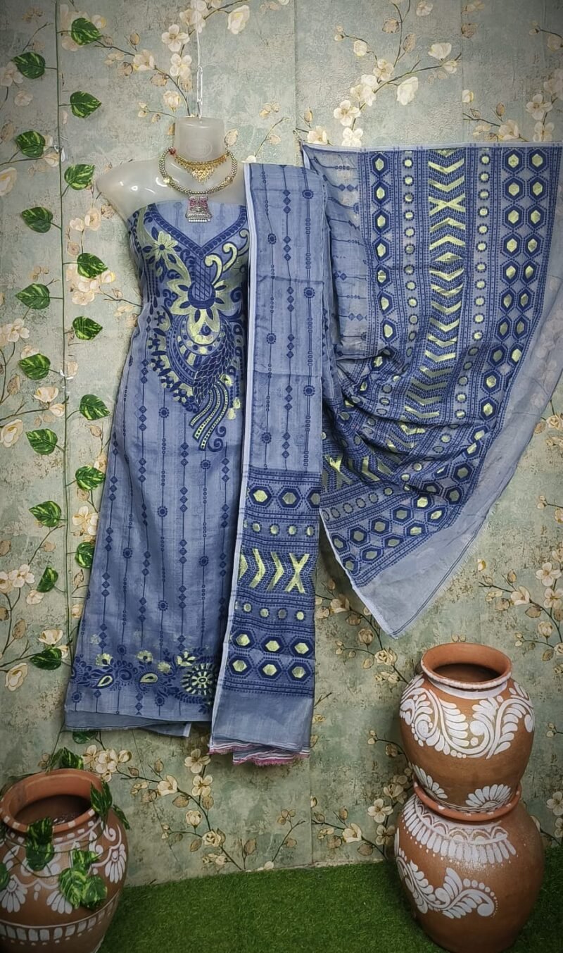Jamdani 2-piece  unstitched kurta set