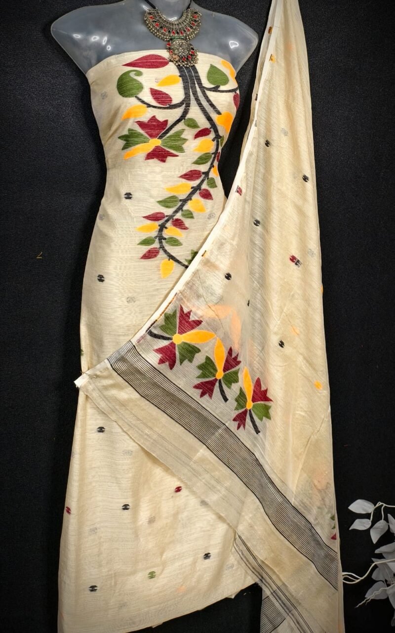 Soft Cotton Unstitched 2piece kurta Set - Image 2