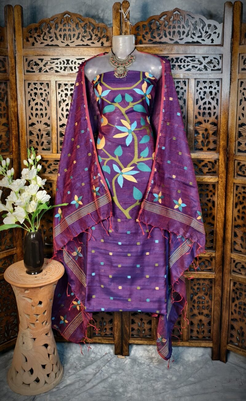 Floral Motifs  2-piece Jamdani kurta set