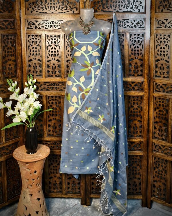 Floral Motifs  2-piece Jamdani kurta set