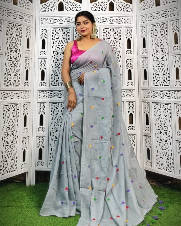 Mulmul Cotton Saree