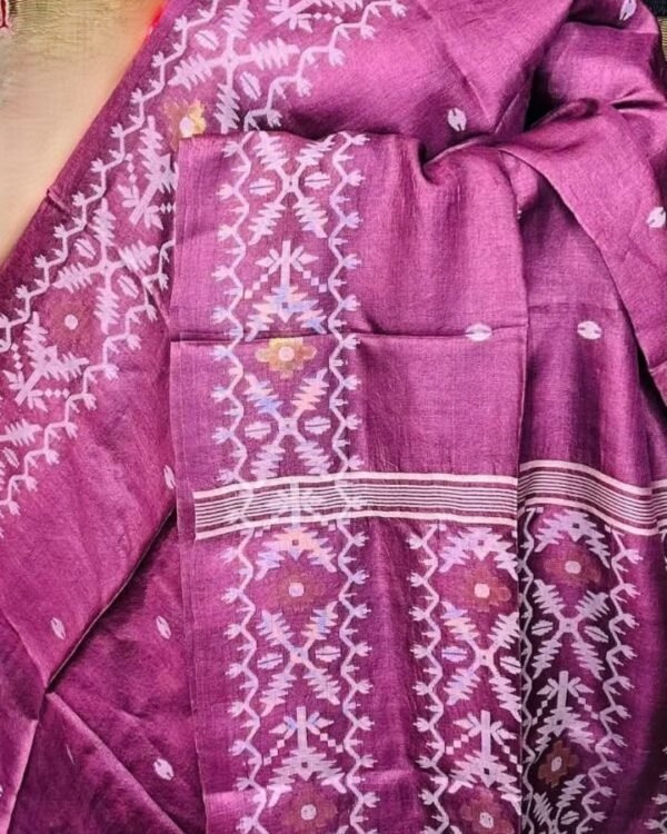 Tussar Handloom Saree With Silk Mark