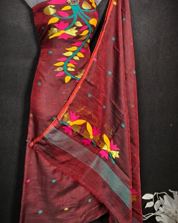 Soft Cotton Unstitched 2piece kurta Set