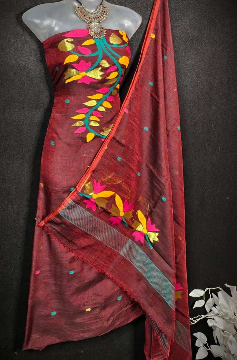Soft Cotton Unstitched 2piece kurta Set