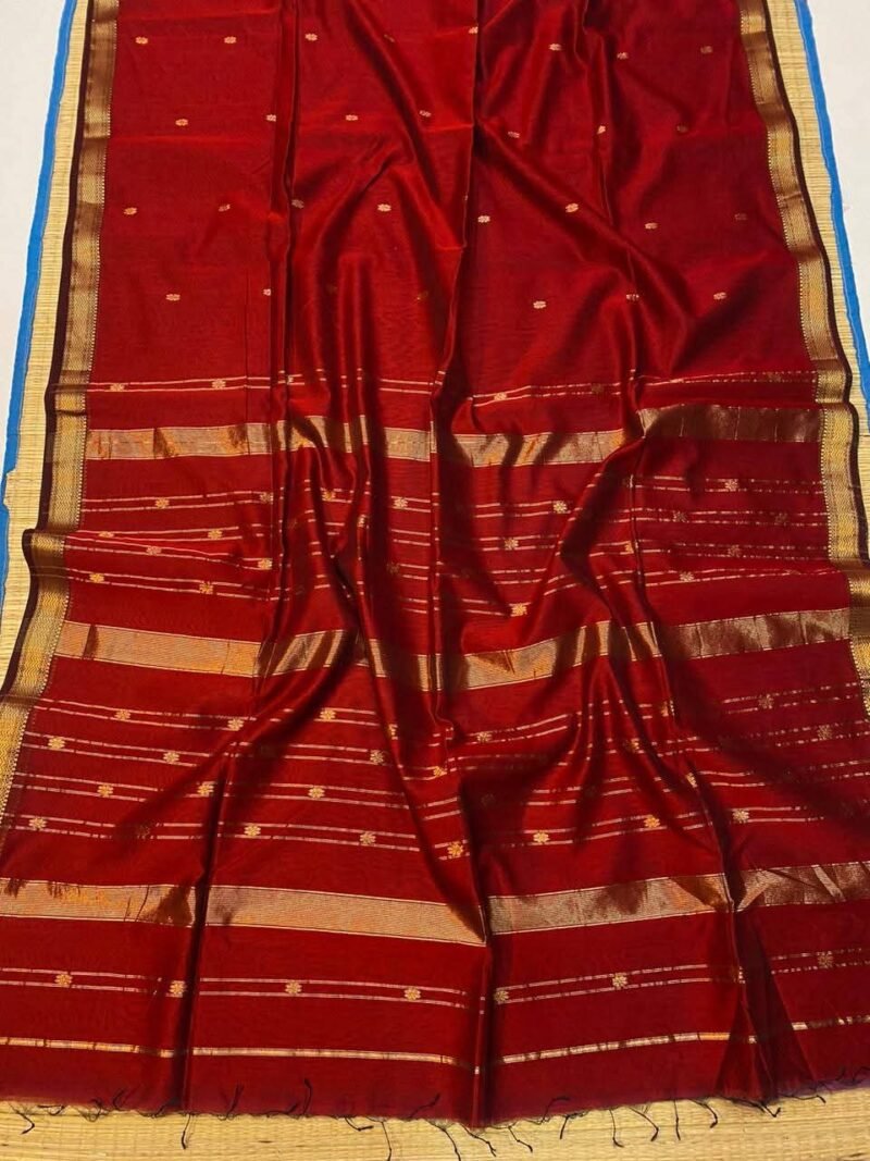 Maheshwari Handloom Cotton Silk Saree