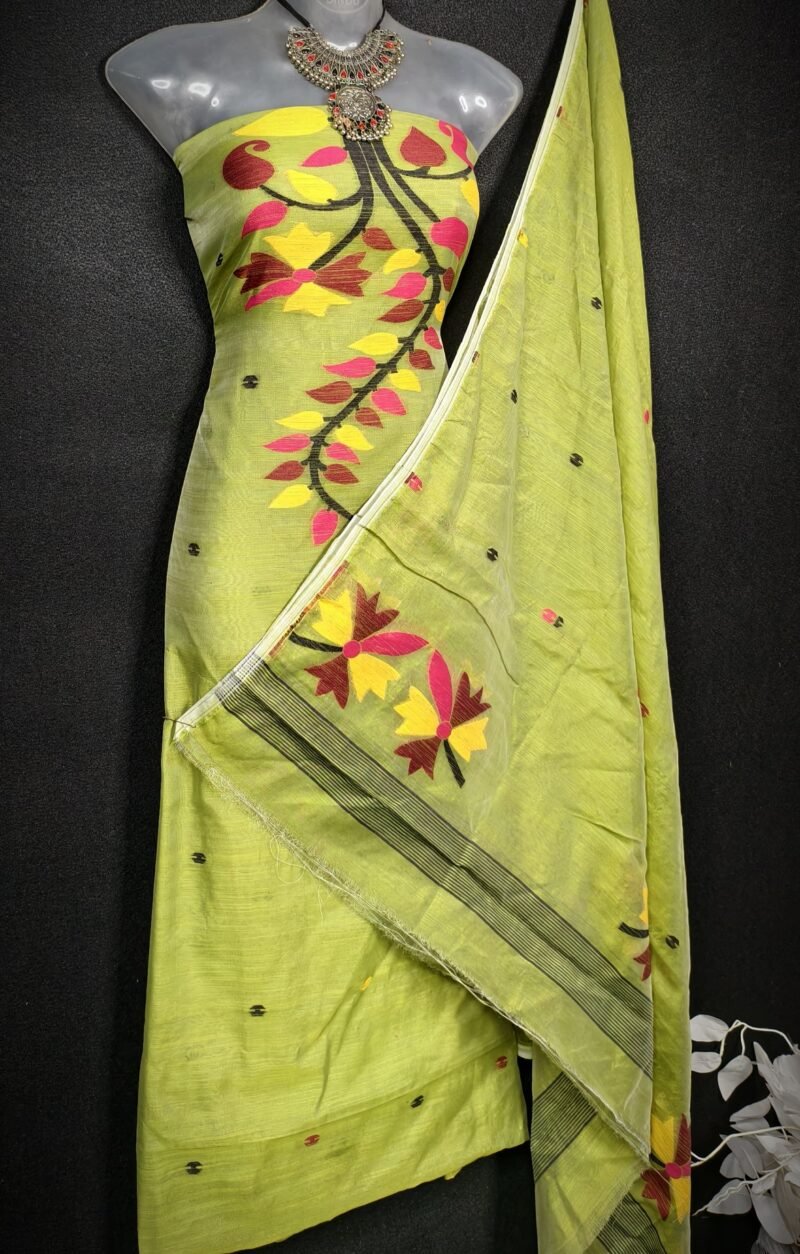 Soft Cotton Unstitched 2piece kurta Set - Image 2