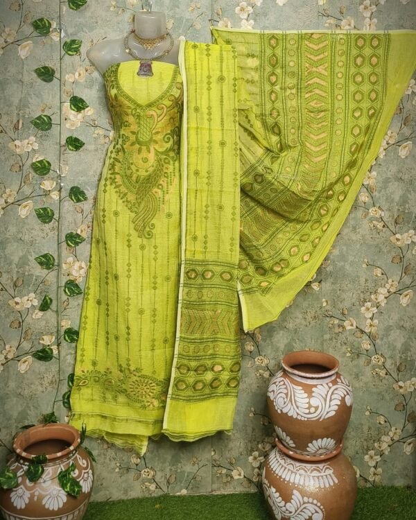 Jamdani 2-piece  unstitched kurta set