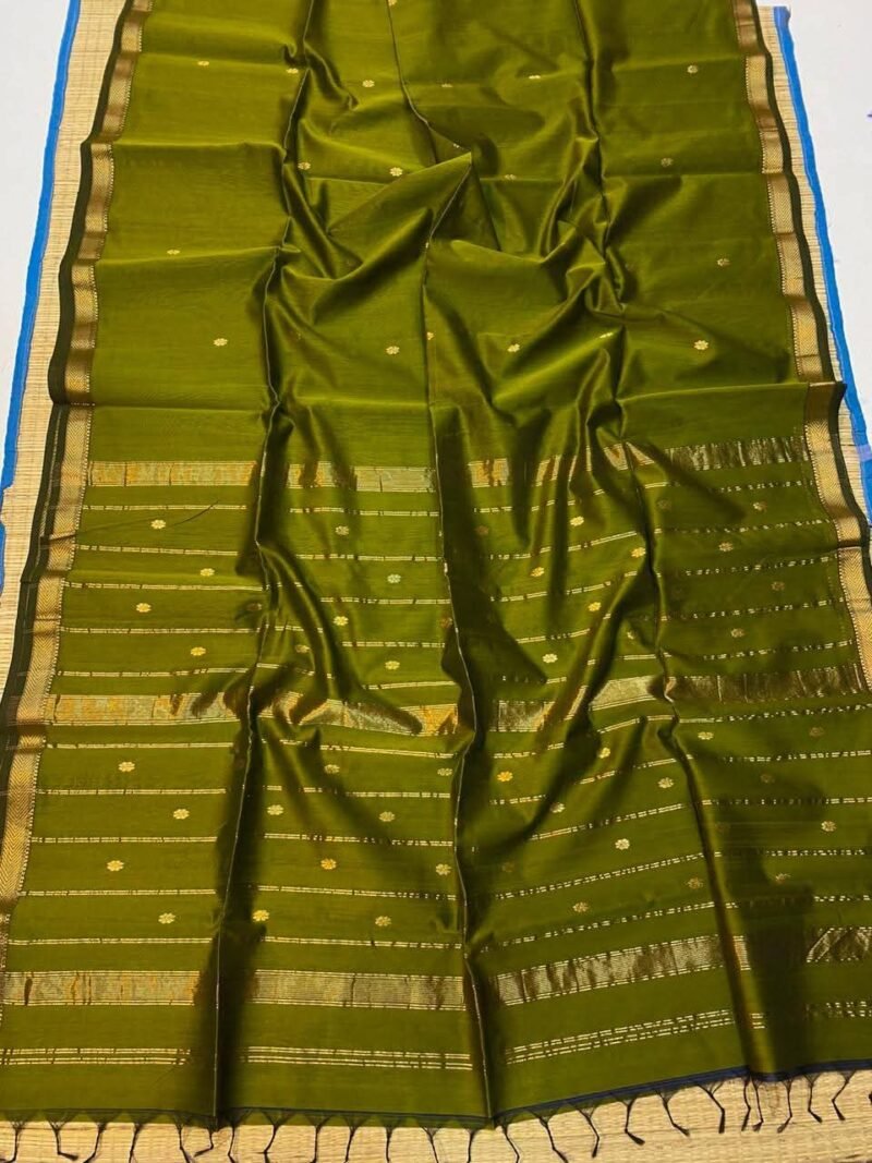 Maheshwari Handloom Cotton Silk Saree