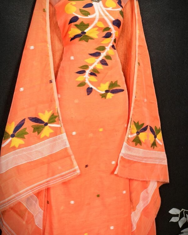 Soft Cotton Unstitched 2piece kurta Set