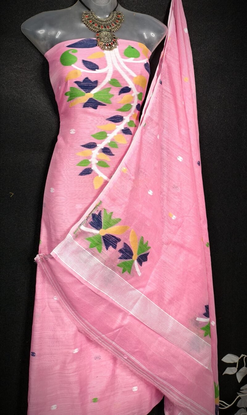 Soft Cotton Unstitched 2piece kurta Set - Image 2