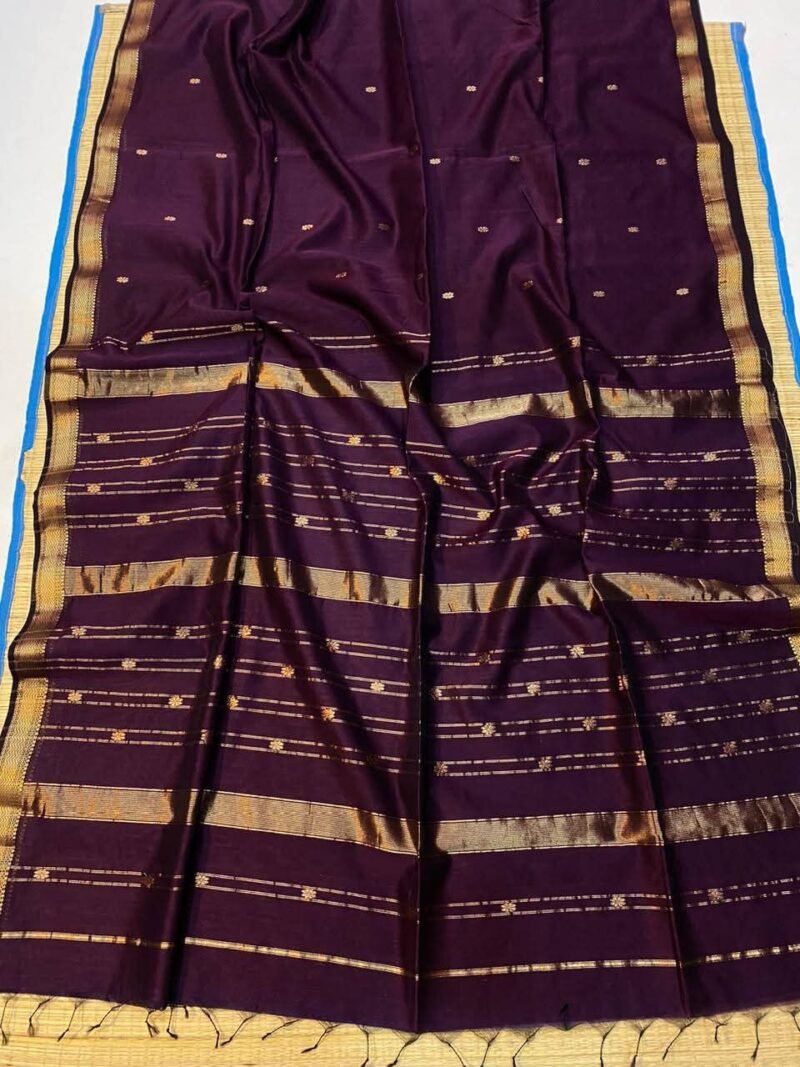 Maheshwari Handloom Cotton Silk Saree