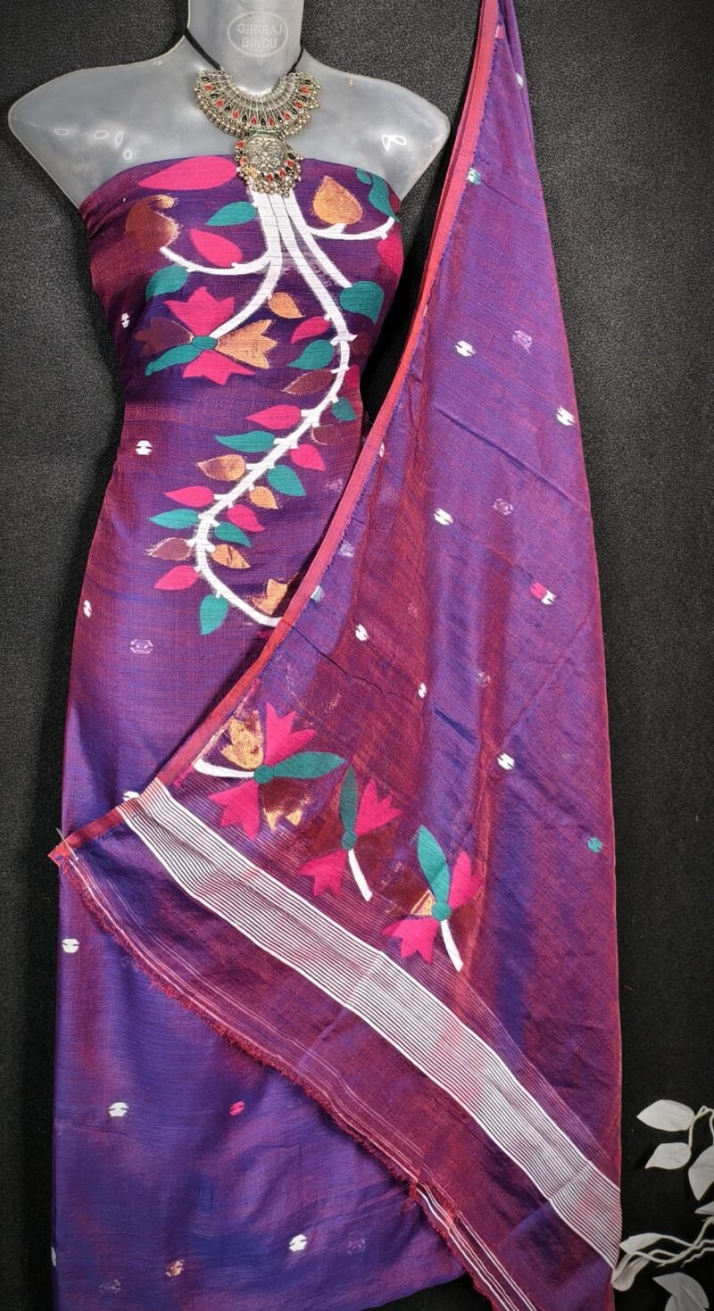 Soft Cotton Unstitched 2piece kurta Set - Image 2
