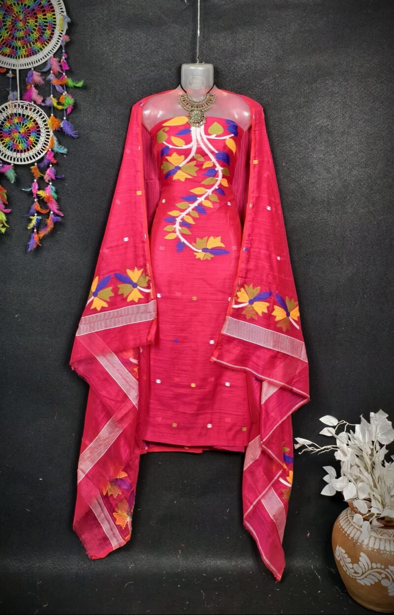 Soft Cotton Unstitched 2piece kurta Set