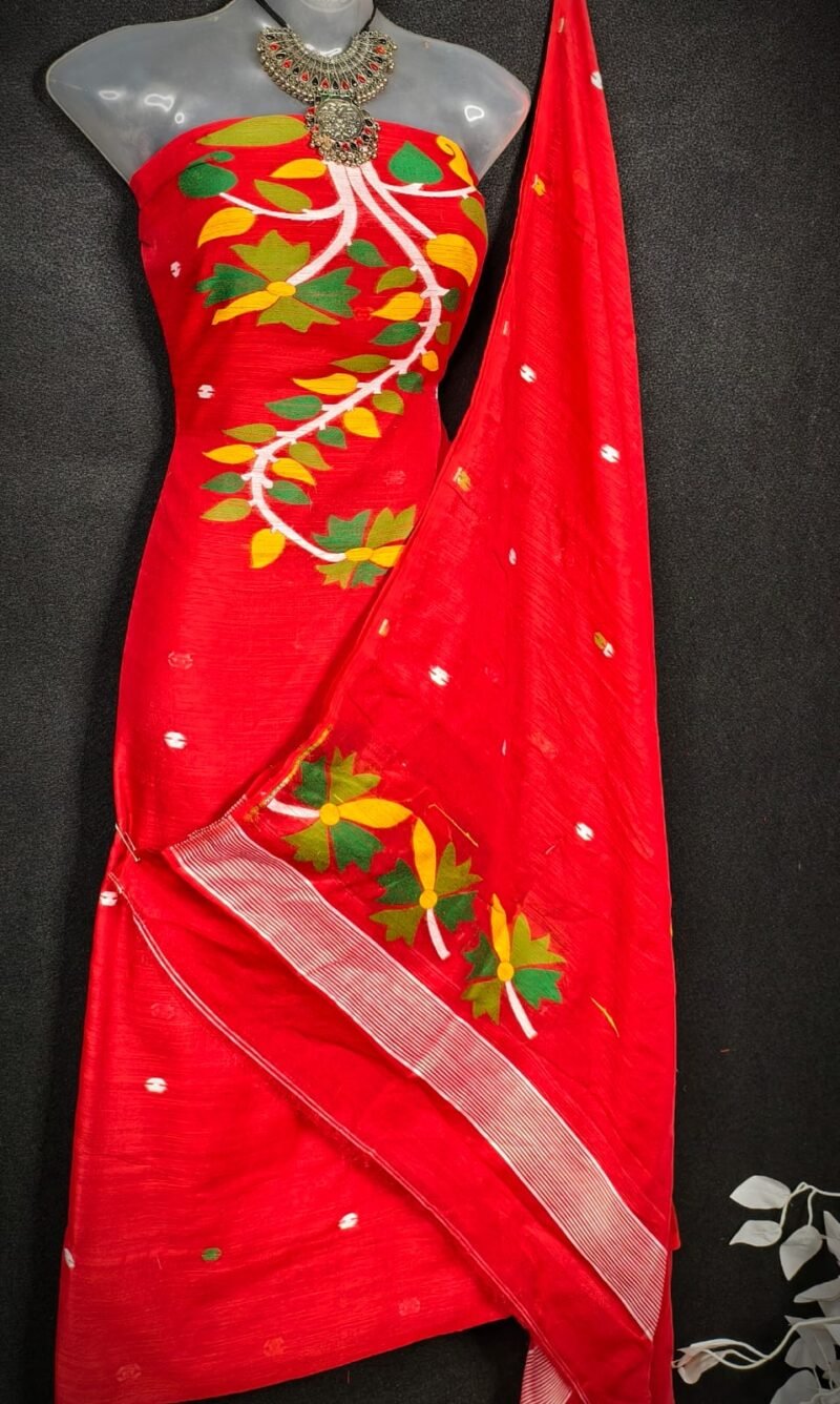 Soft Cotton Unstitched 2piece kurta Set - Image 2
