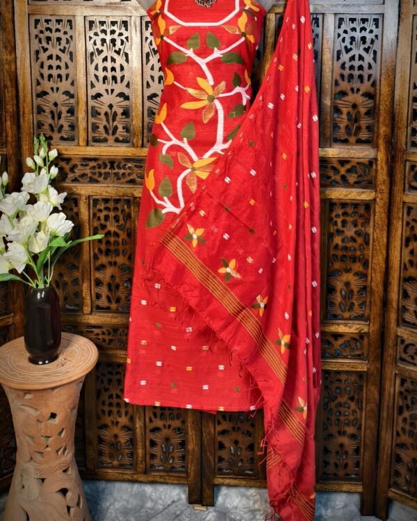 Floral Motifs  2-piece Jamdani kurta set