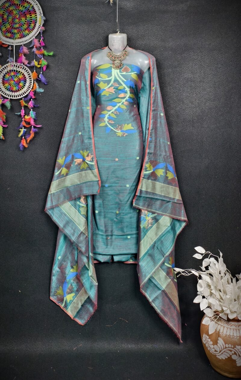 Soft Cotton Unstitched 2piece kurta Set