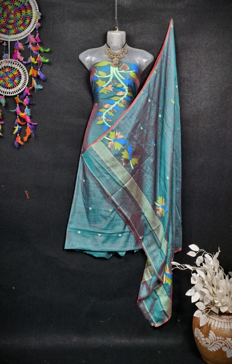 Soft Cotton Unstitched 2piece kurta Set - Image 3