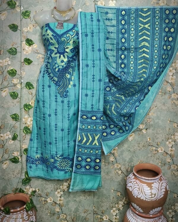 Jamdani 2-piece  unstitched kurta set