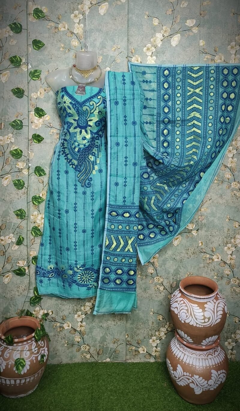Jamdani 2-piece  unstitched kurta set