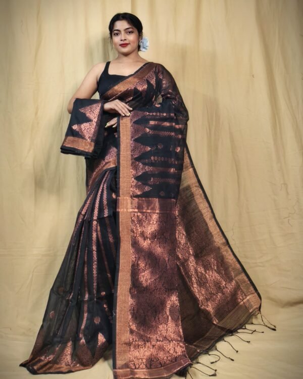 Zari Work Cotton Silk Handloom Saree