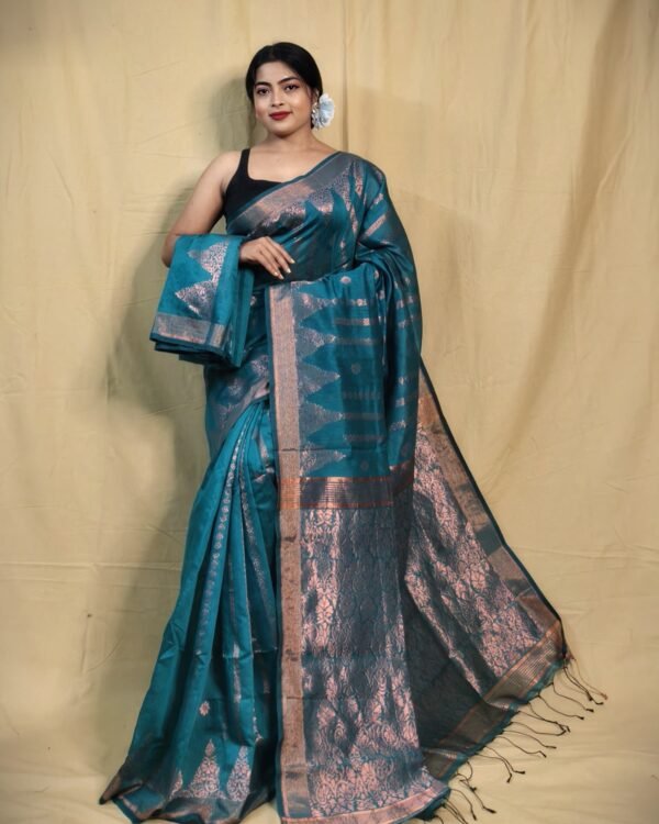 Zari Work Cotton Silk Handloom Saree