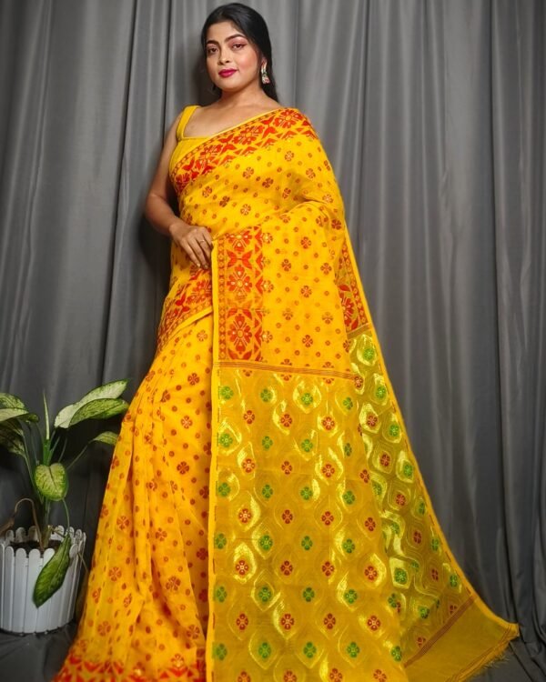 Allover Mina Work Jamdani Saree