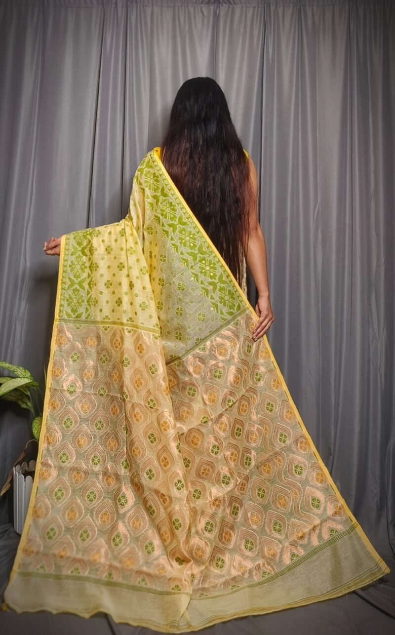 Allover Mina Work Jamdani Saree - Image 3
