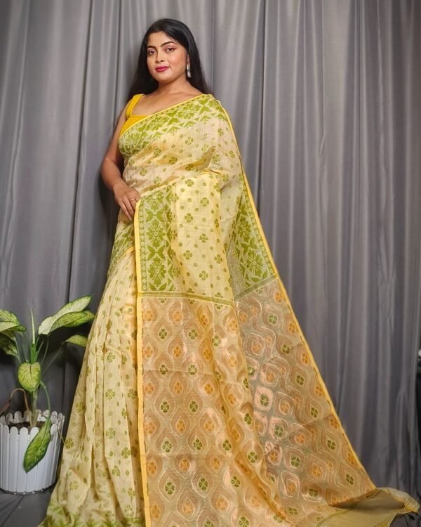 Allover Mina Work Jamdani Saree