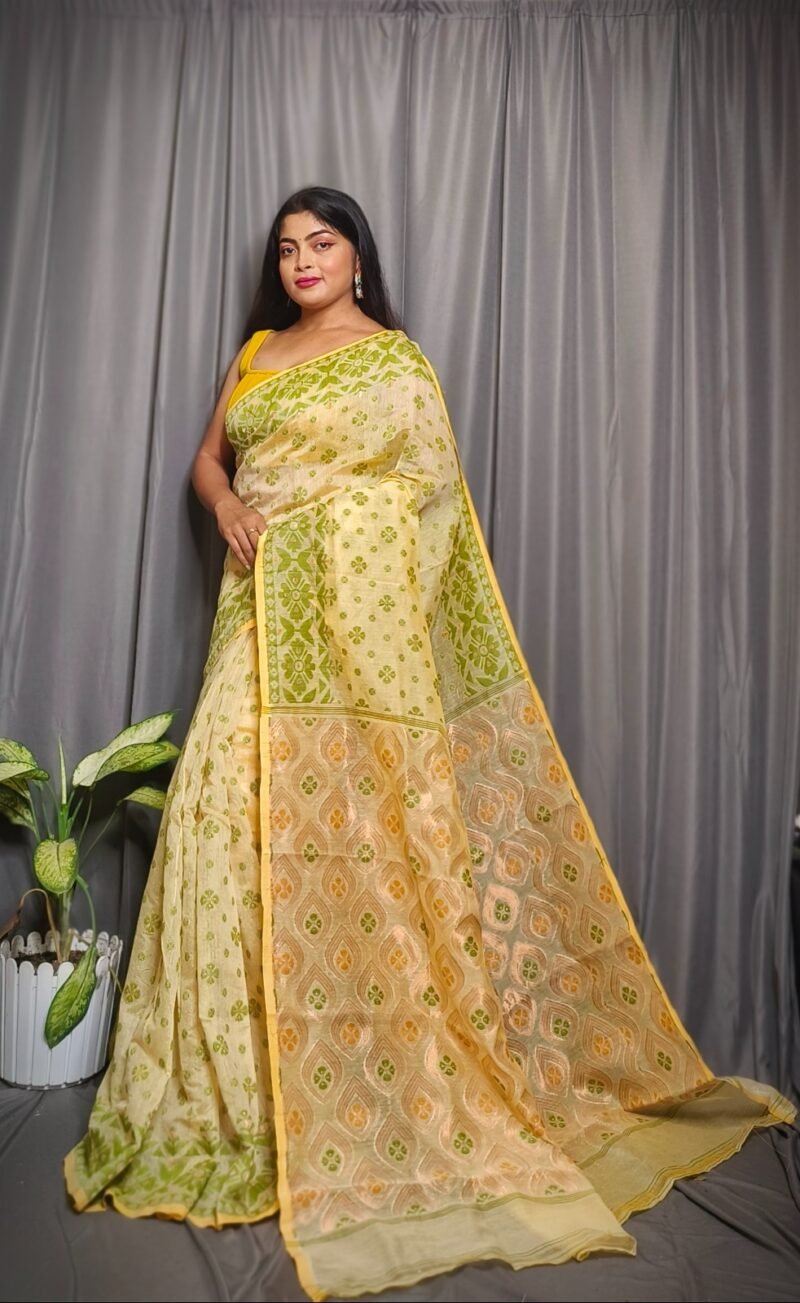 Allover Mina Work Jamdani Saree
