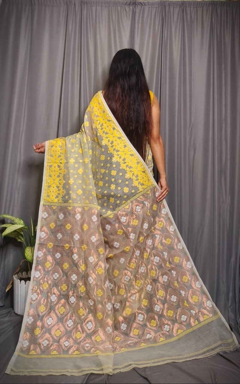Allover Mina Work Jamdani Saree - Image 2