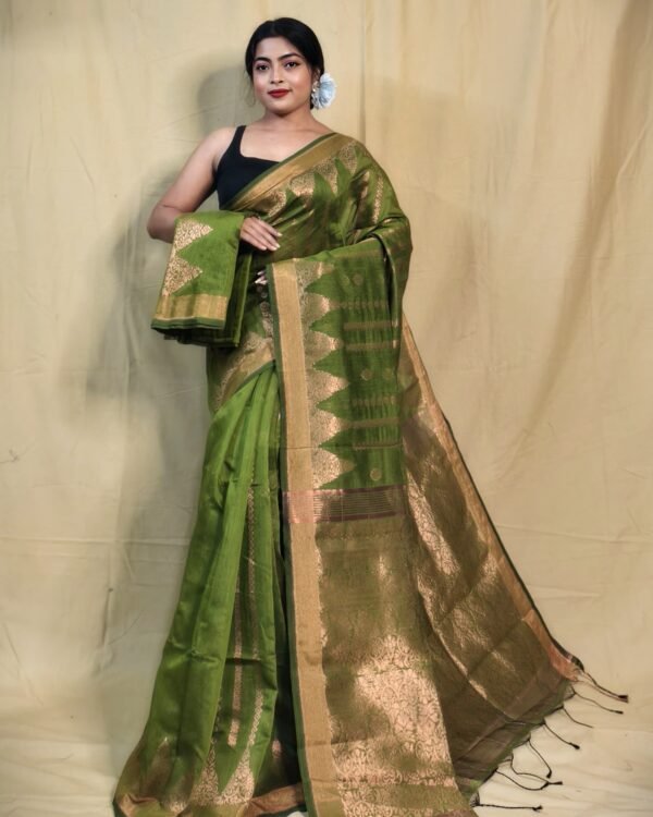 Zari Work Cotton Silk Handloom Saree