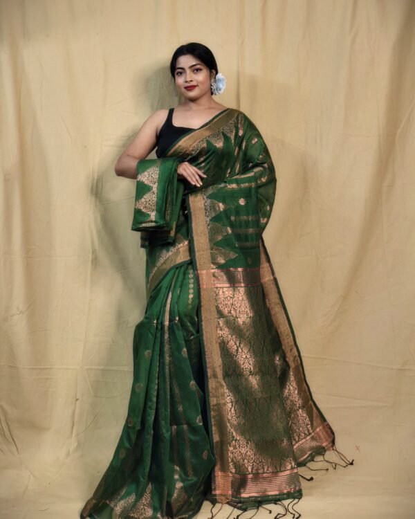 Zari Work Cotton Silk Handloom Saree