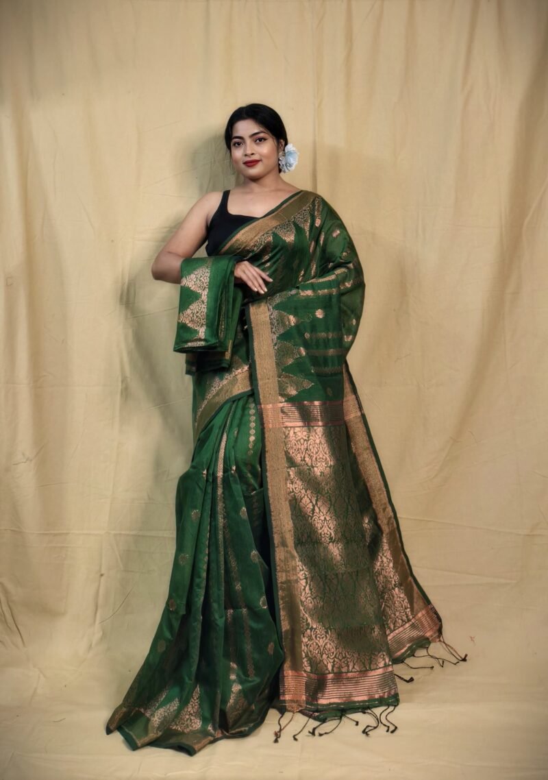 Zari Work Cotton Silk Handloom Saree