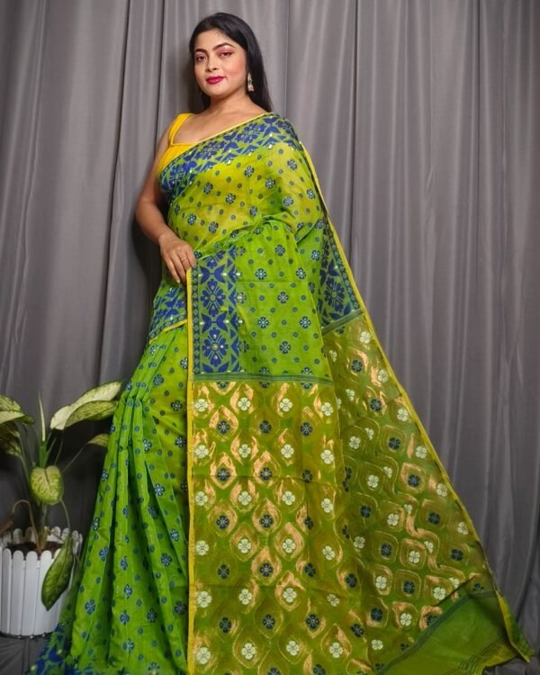 Allover Mina Work Jamdani Saree