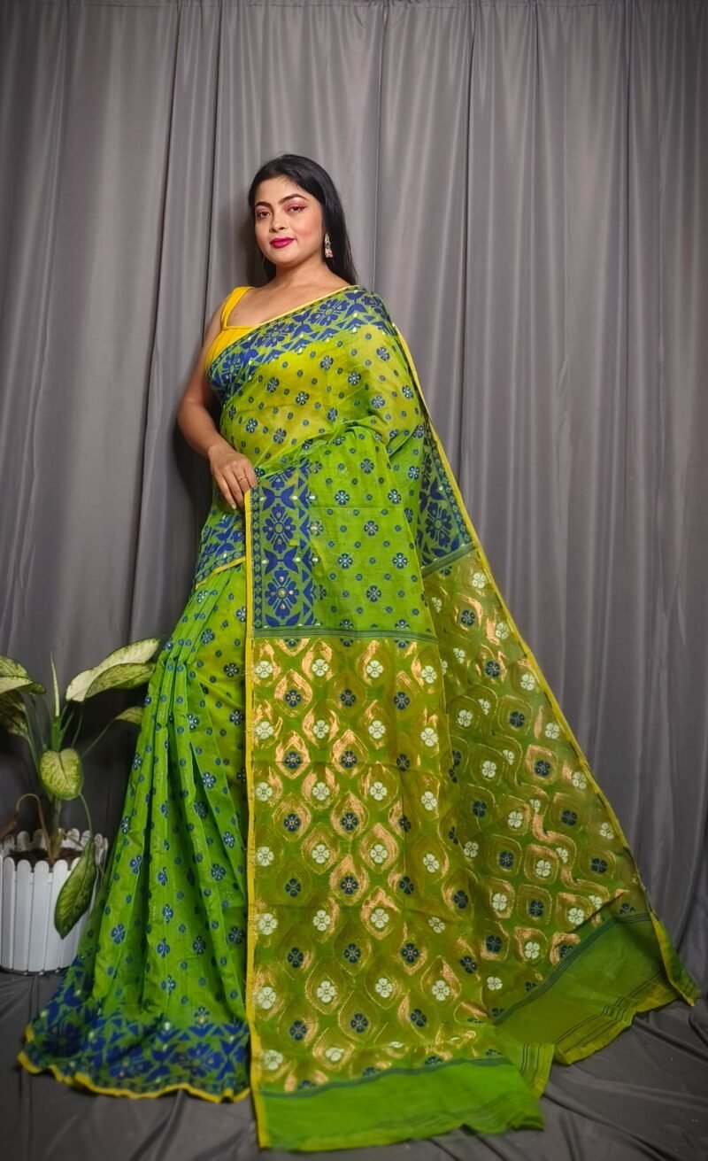 Allover Mina Work Jamdani Saree
