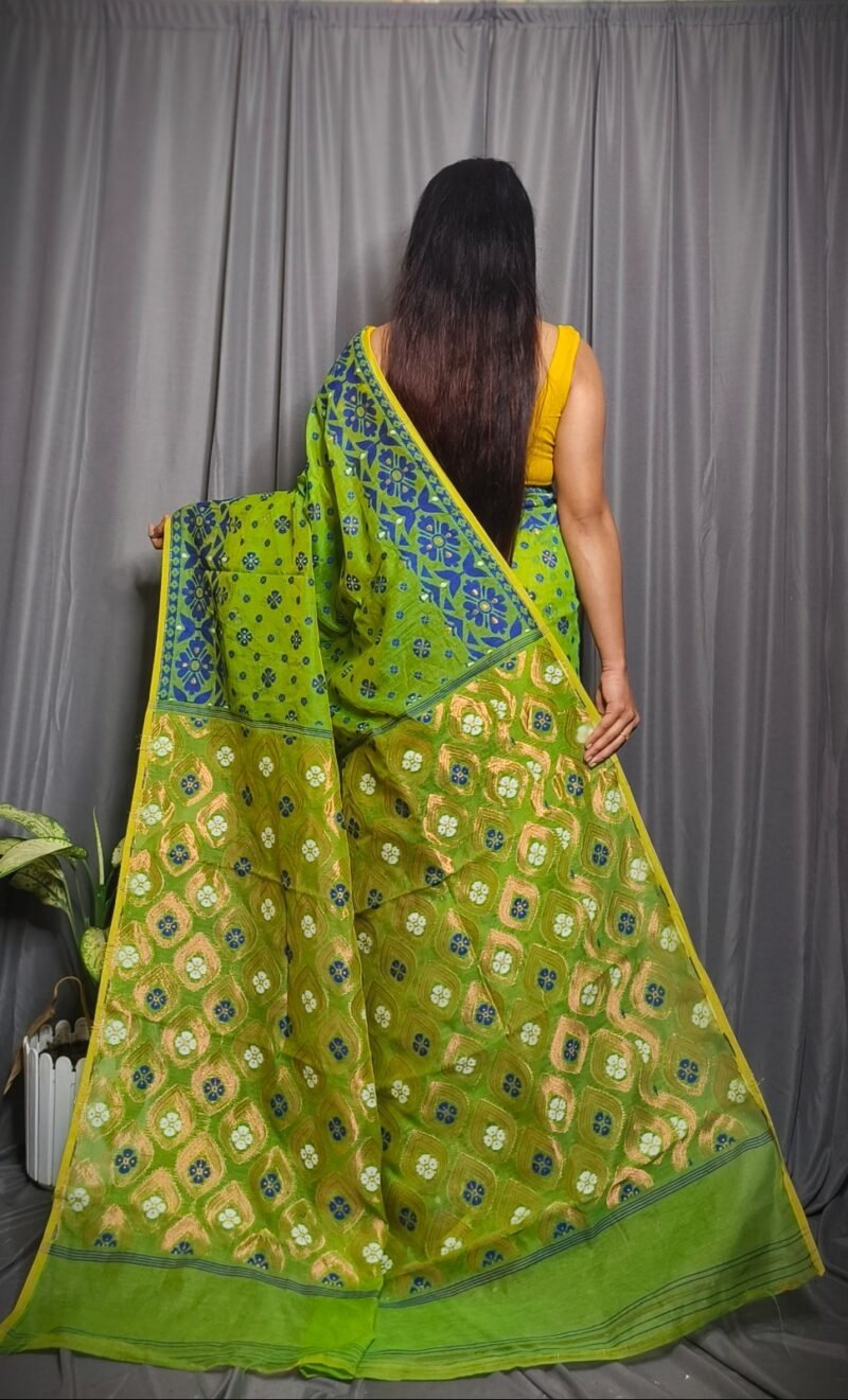 Allover Mina Work Jamdani Saree - Image 2