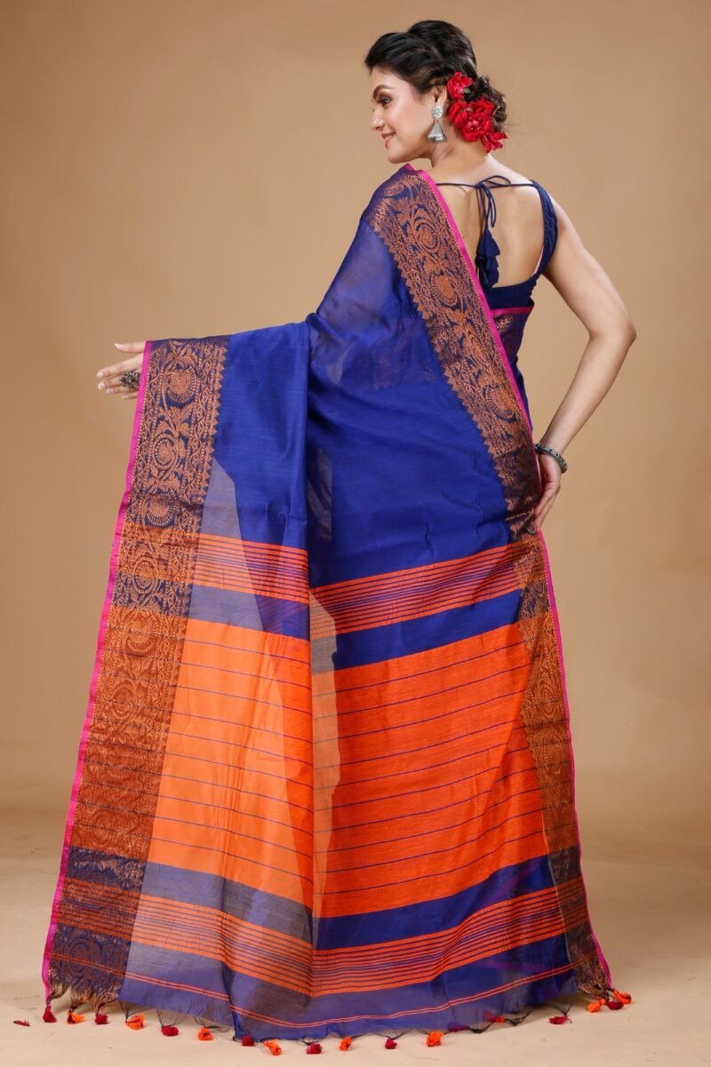Copper Zari Work Handloom Saree - Image 2