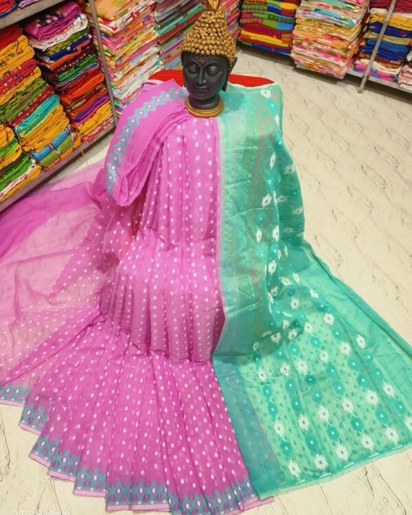 Rupnila Soft Lavnder Jamdani Saree