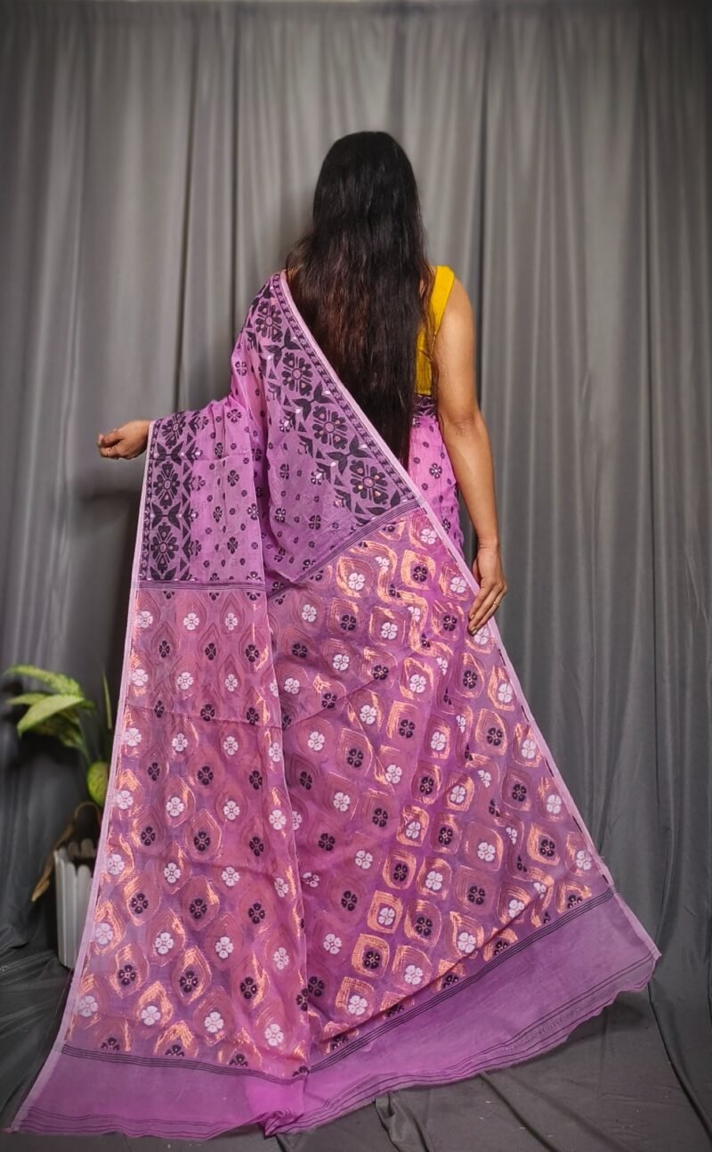 Allover Mina Work Jamdani Saree - Image 2