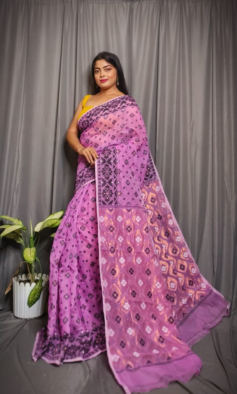 Allover Mina Work Jamdani Saree